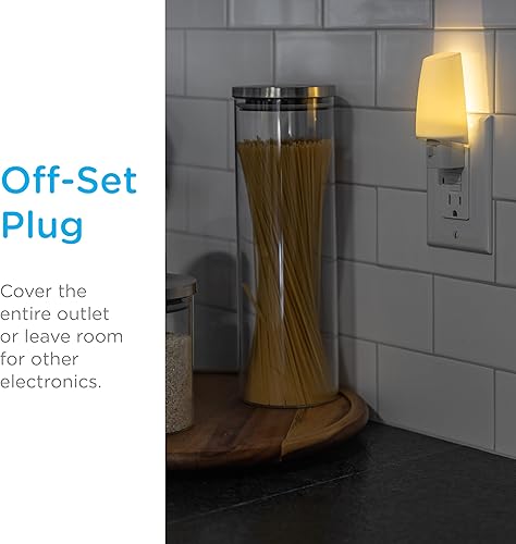 Miniatura 3 de Lights by Night 62466 - Luz nocturna LED, luz nocturna de encendido y apagado manual para enchufar y apagar, luz nocturna ideal para dormitorio,