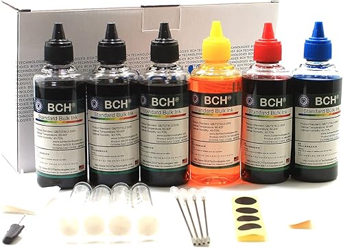BCH Tinta de recarga de impresora compatible con todos los cartuchos de inyección de tinta Canon MG PG240 PG243 PG245 PG260 CL 241 244 246 261 XL