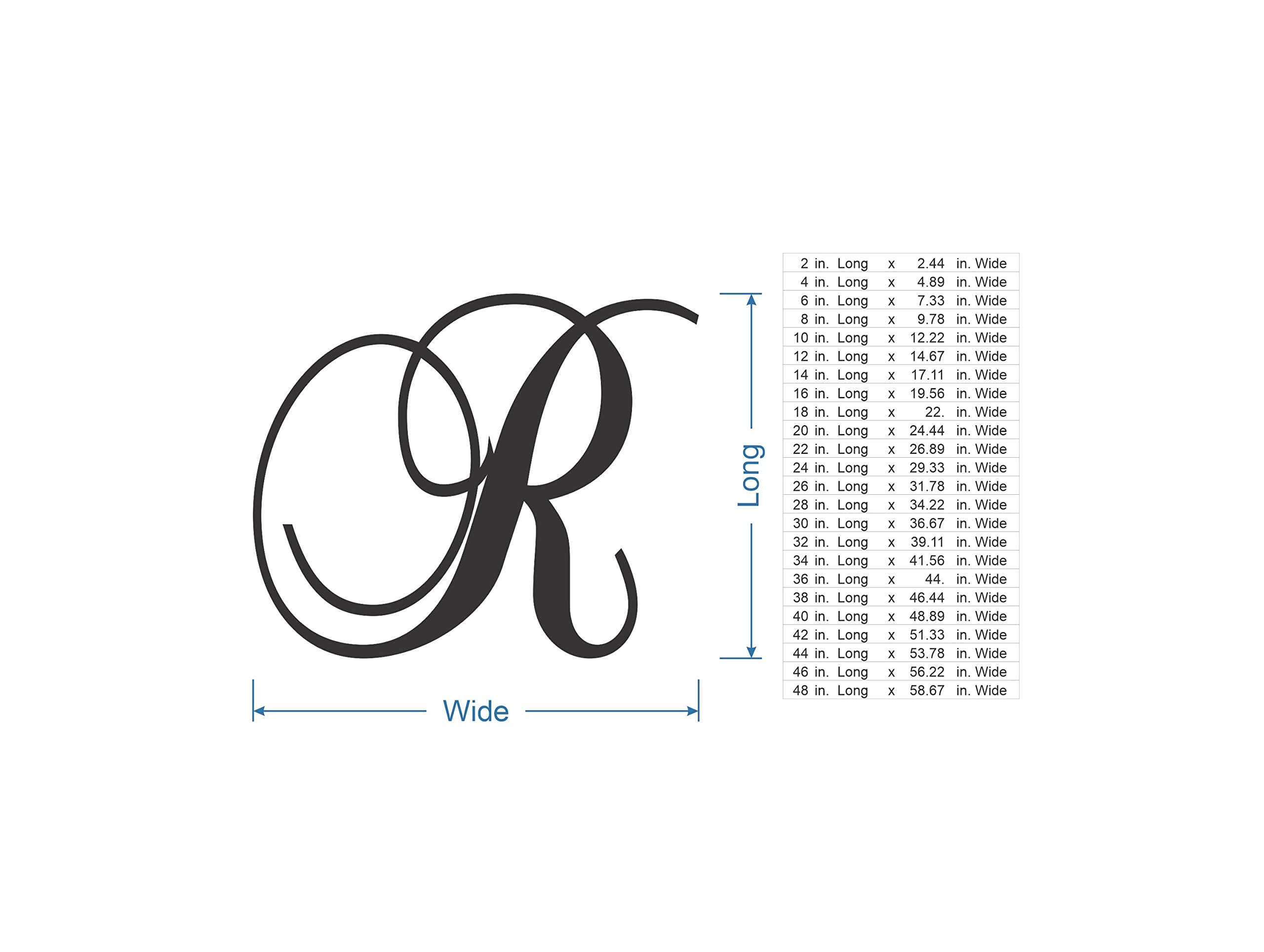 Letter R Cursive Design