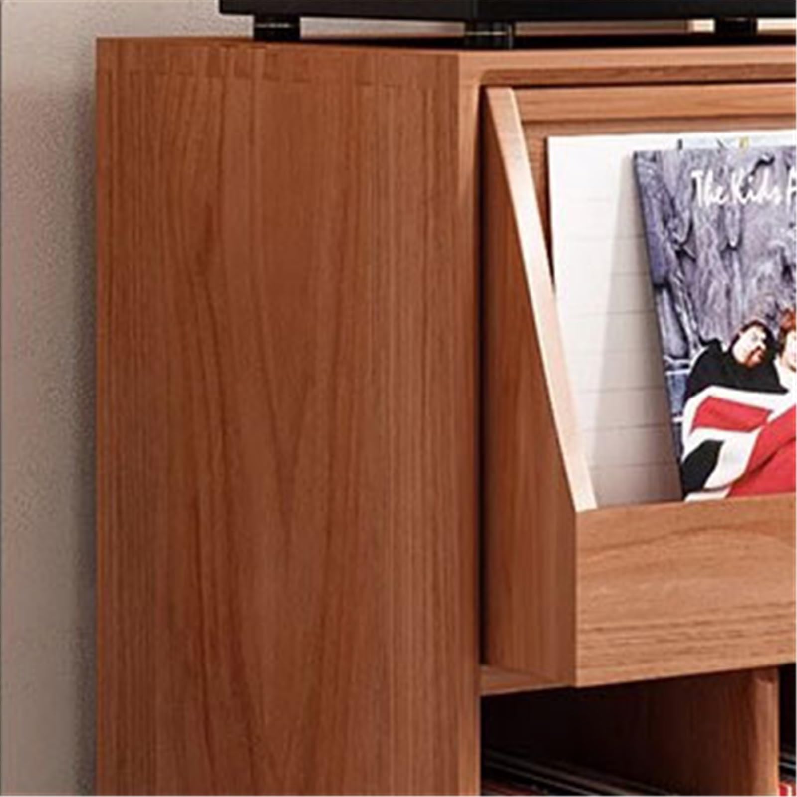 archiviazione cd Home Porta dischi in vinile libri e riviste in legno con ruota universale espositore per cd