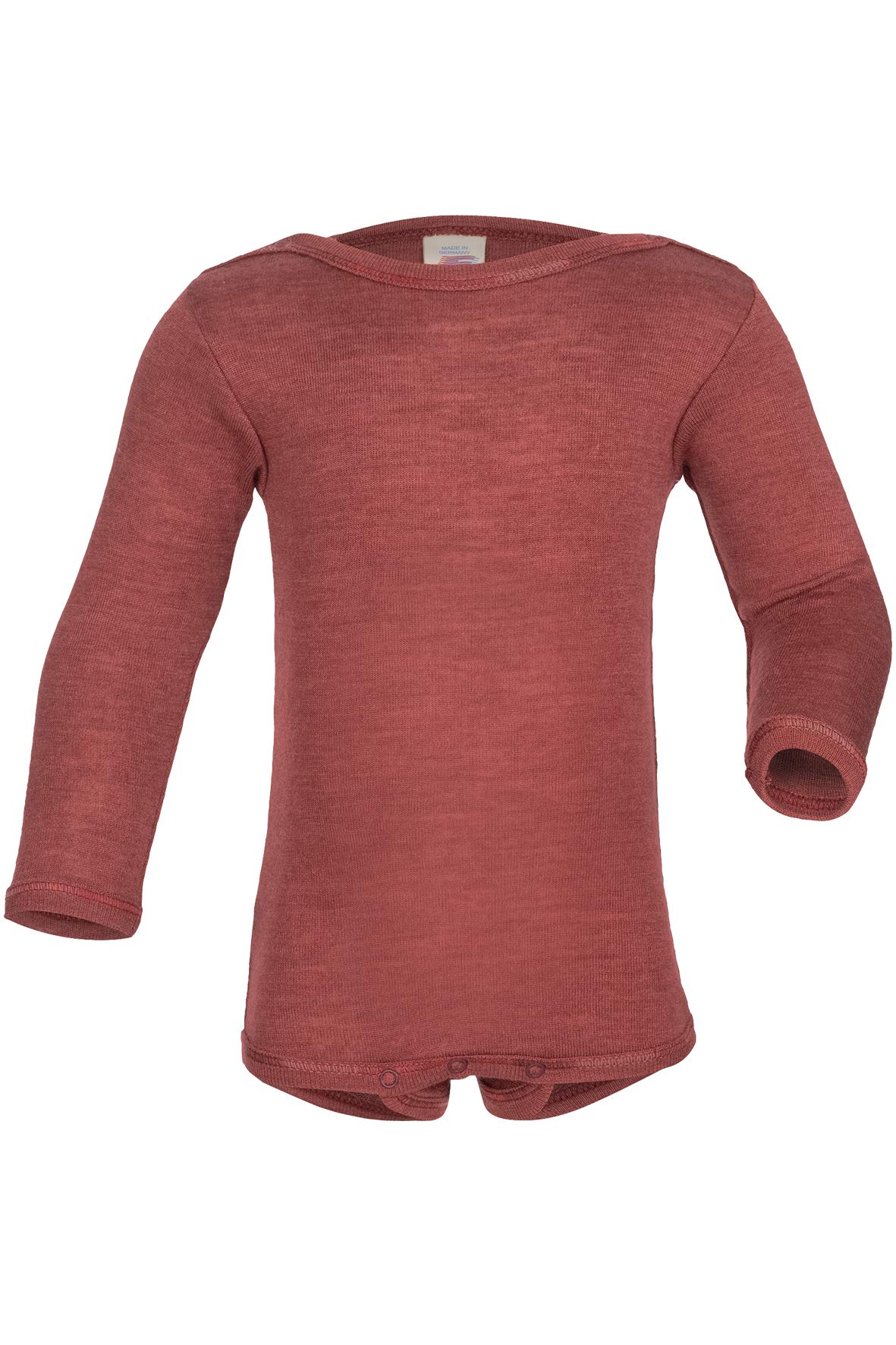 Engel Body para bebé de manga larga, 70% lana (kbT) y 30% seda, cobre, 98/104 cm