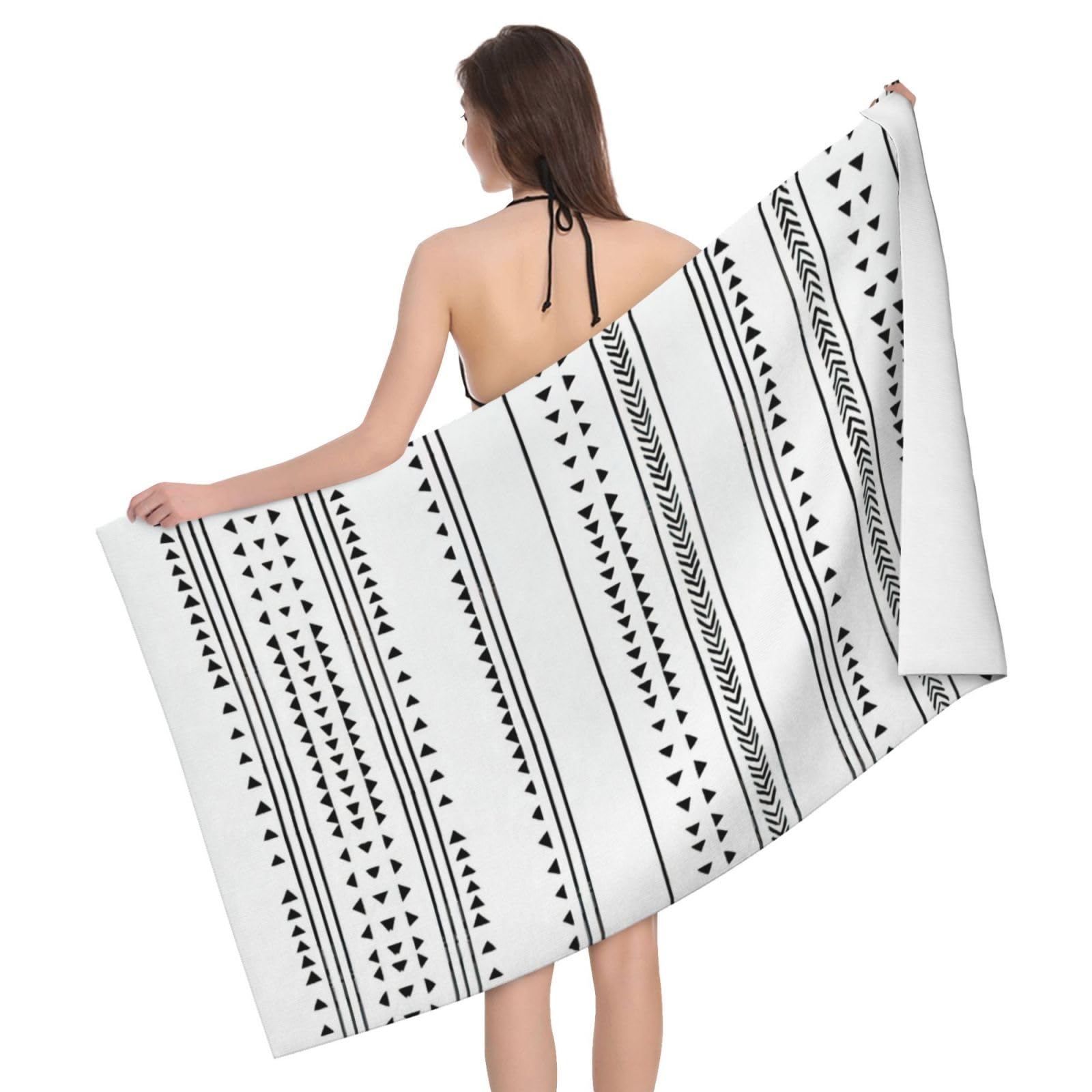 Drap de plage anti-sable et séchage rapide style bohème chic