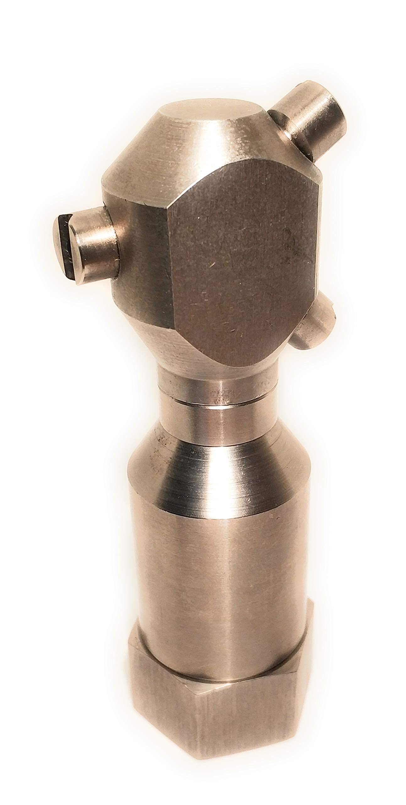 Boquillas de Lavado de Tanques o Bidones 1/2" BSPT -Acero Inoxidable - Toberas giratorias, difusores de agua, boquillas de aspersión, espreas.