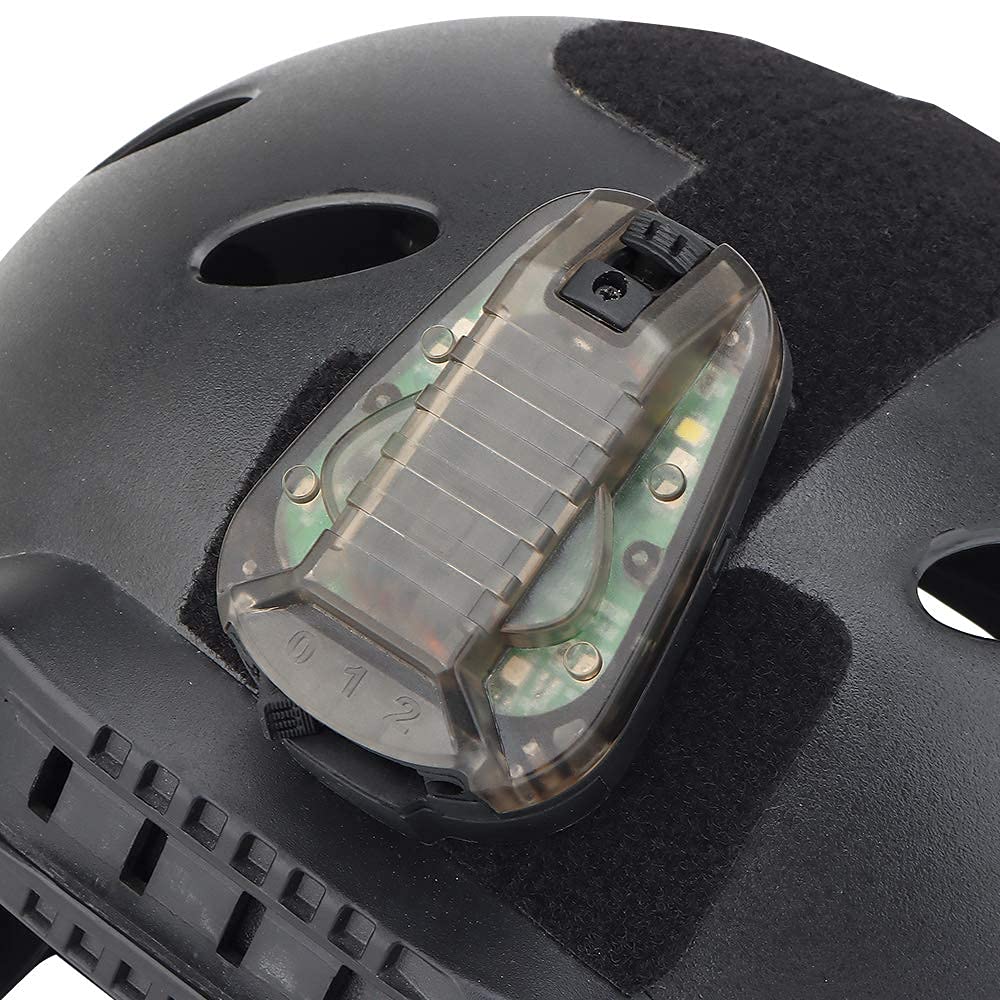 Lampe tactique étanche pour casque d'airsoft vert rouge stroboscopique