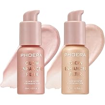 Glow foundation Flawless Skin Filter, Natural Glow Enhancer, Face and Body Luminous, Dewy Illuminator Highlighter, Waterproof Bronzing Drops For a Sun-Kissed Glow, 1oz, #2 LIGHT & #3 MEDIUM