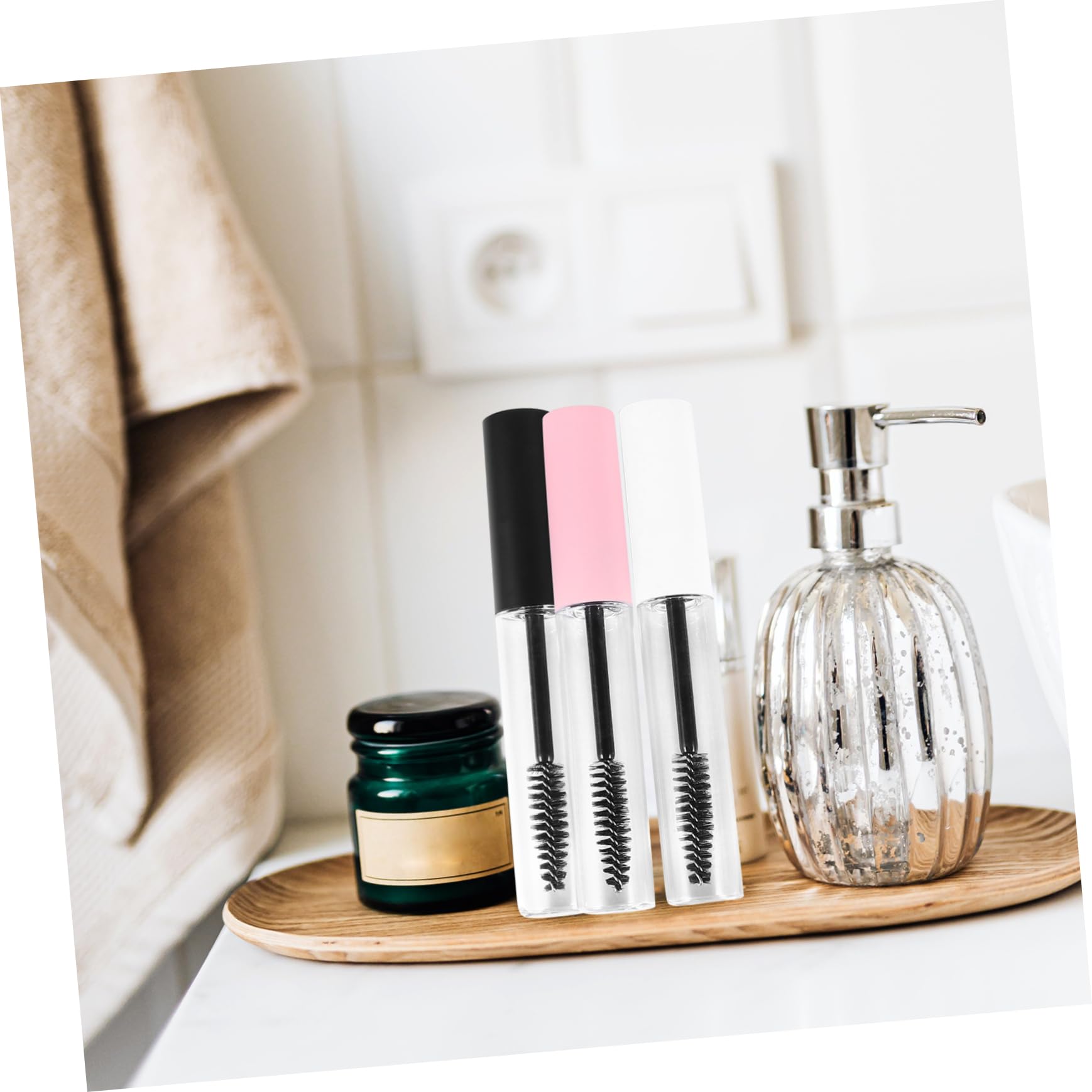 minkissy 2 Sets Leere Mascara-tuben 10 Ml Nachfüllbar Wimpern-tuben-set mit Tropfern Auslaufsicheres Design 32 Stück