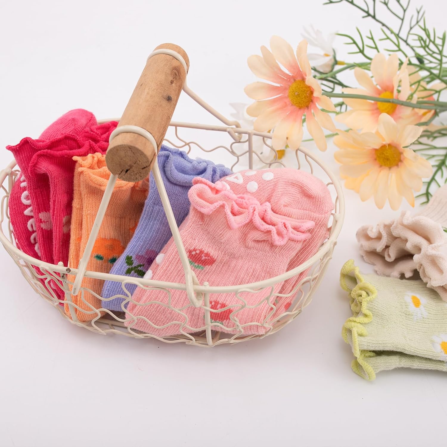 Baby Toddle Socks Grip Non Slip Kids Boys Girls Cotton 12 Pack Ankle Cute Newborn Socks - Image 6