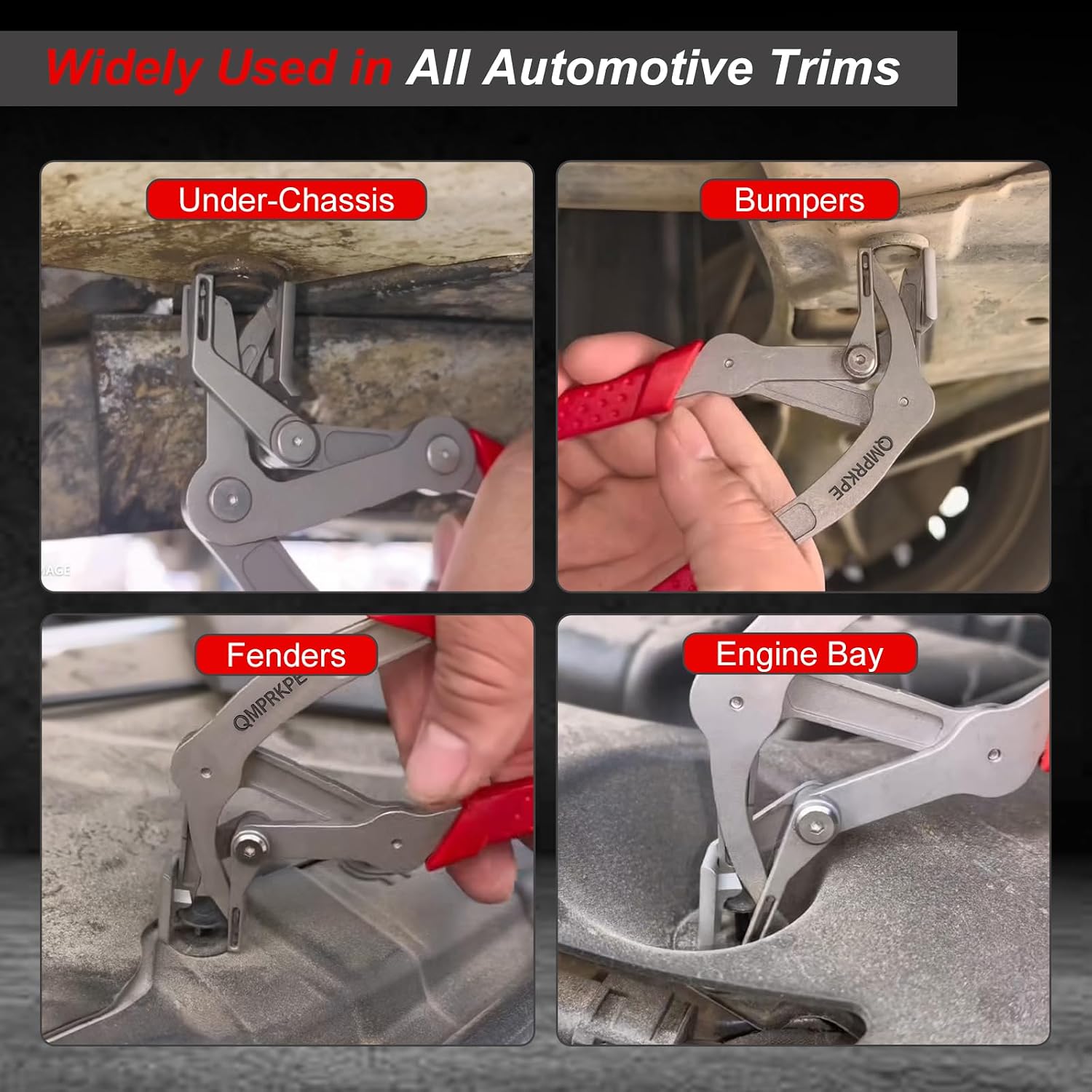 Car Clip Pliers, 2026 Upgraded Spring-Loaded Panel Clip Removal Tool, Damage-Free Fastener Remover for Auto Door Panels, Trim, Bumpers, Rivets and Dashboard, Universal for All Vehicles