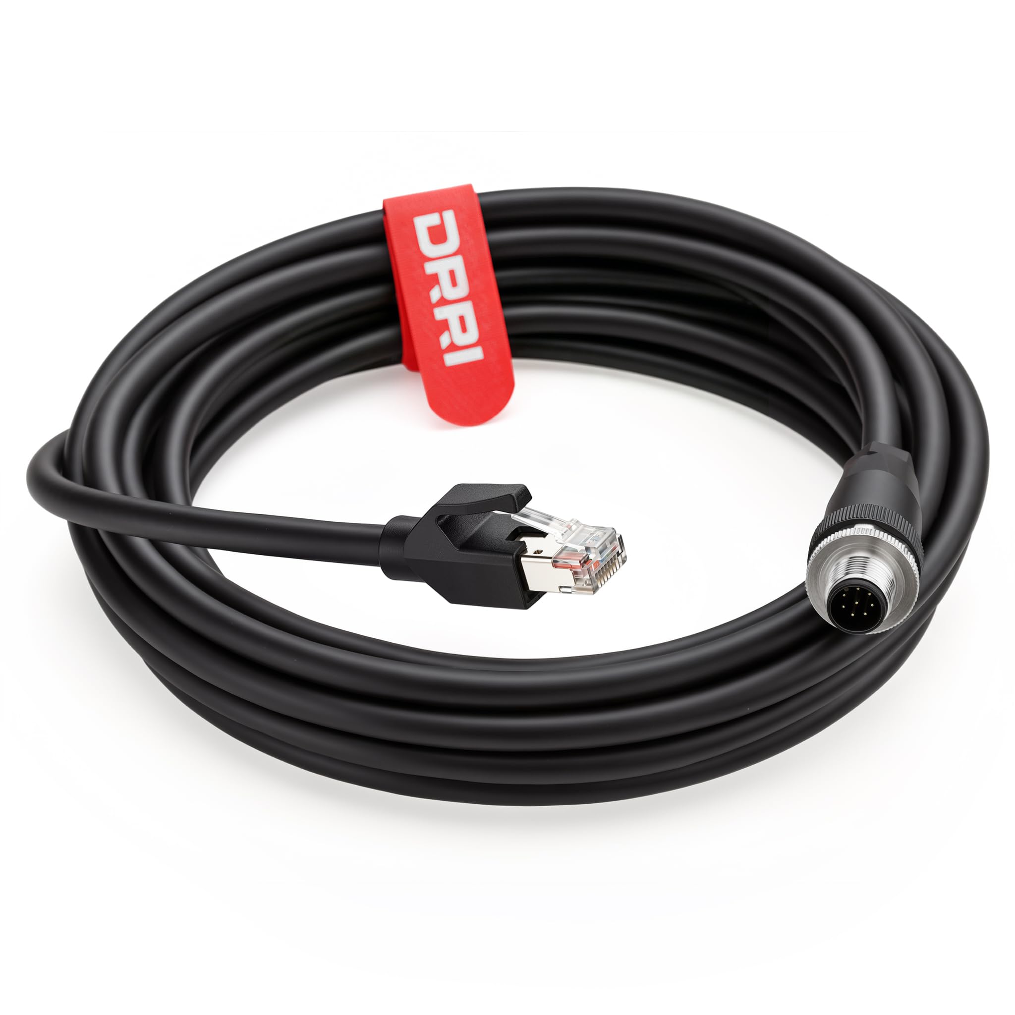 M12 A-Code 8-Pin-Stecker auf RJ45-Ethernet-Cat6-Kabel für Cognex Industriekamera (3 m)