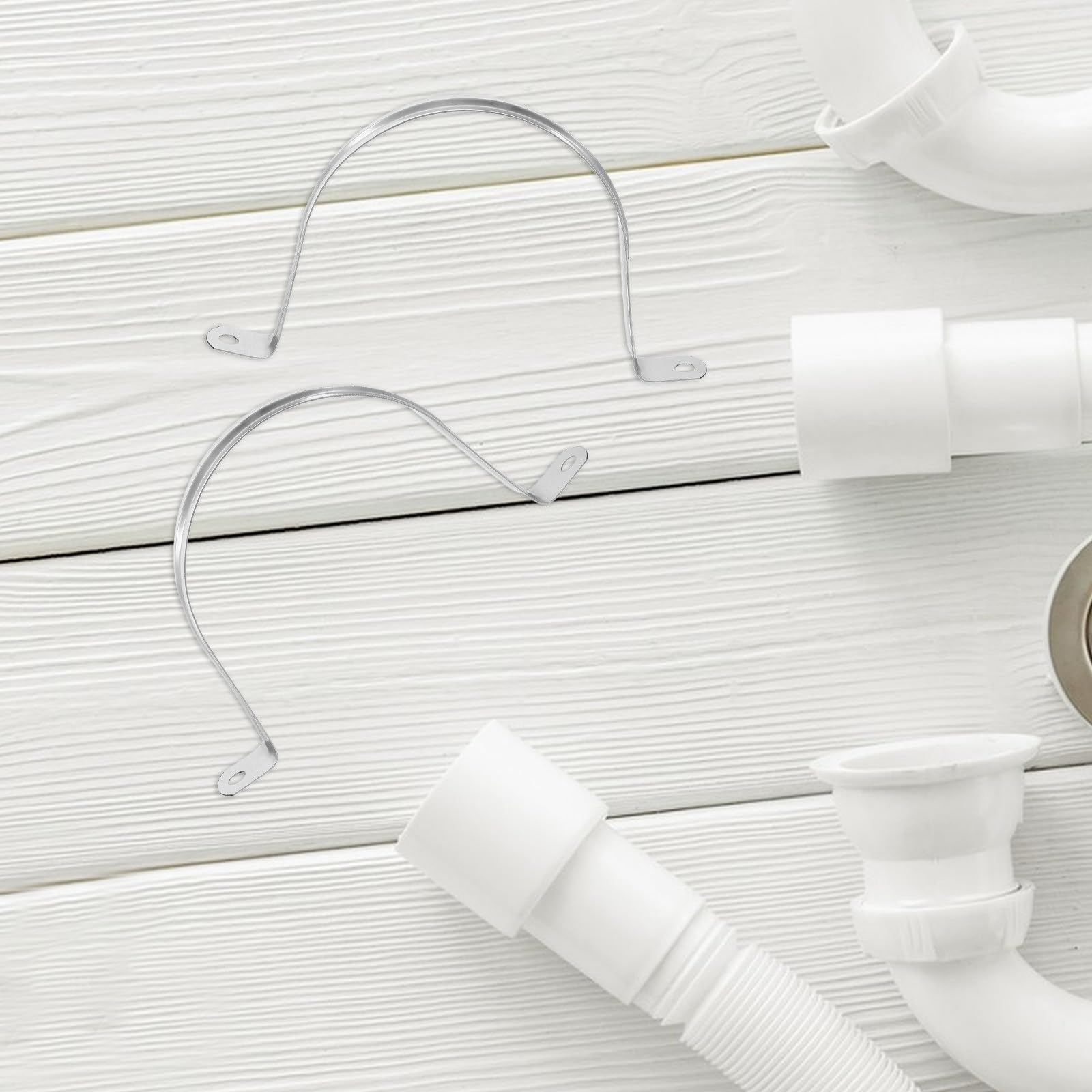 Colliers de Serrage 100 Pièces en Acier Inoxydable