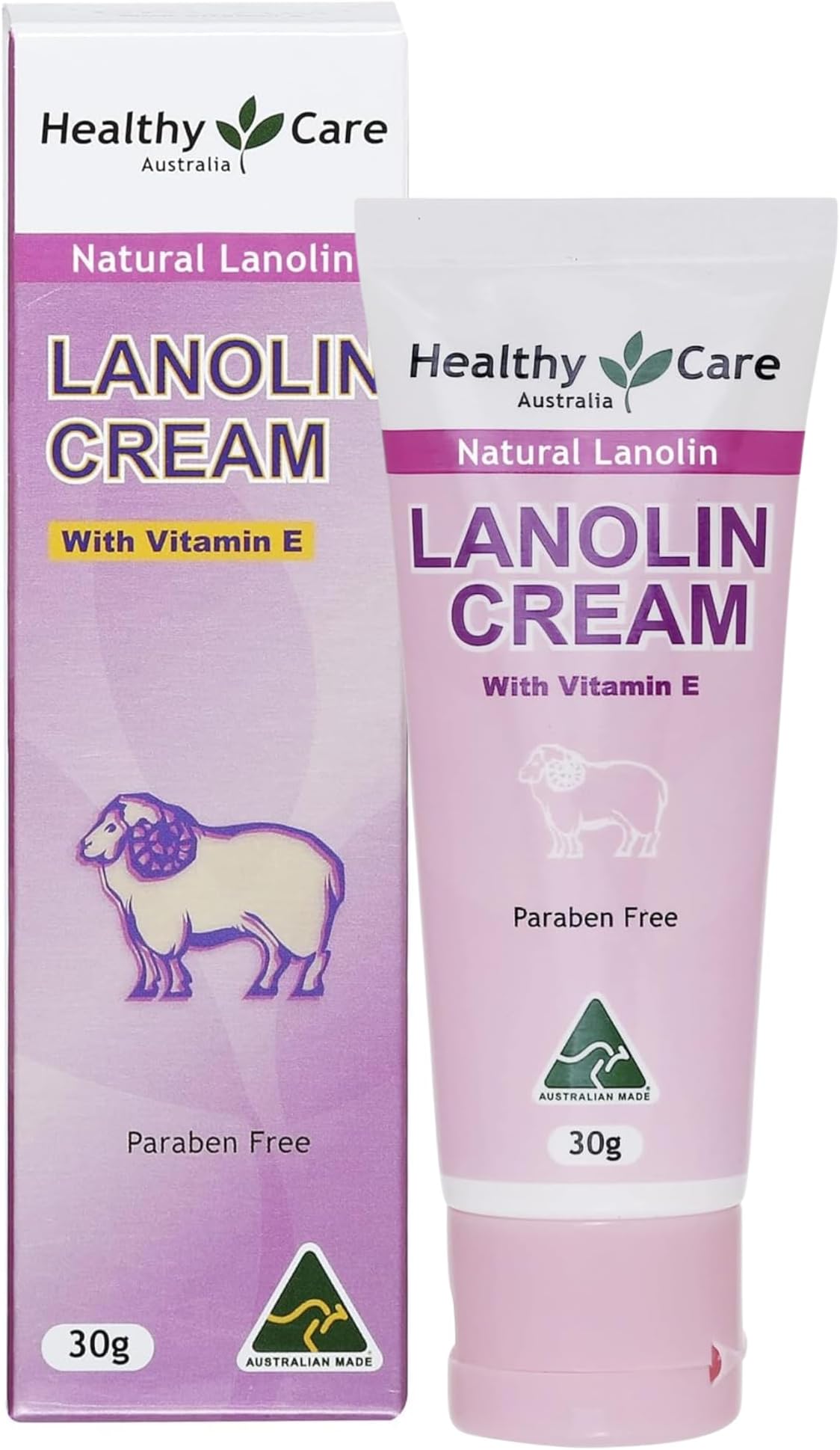 Lanolin cream 30gm + Vitamin E - Paraben Free - Natural Australian by Health Care