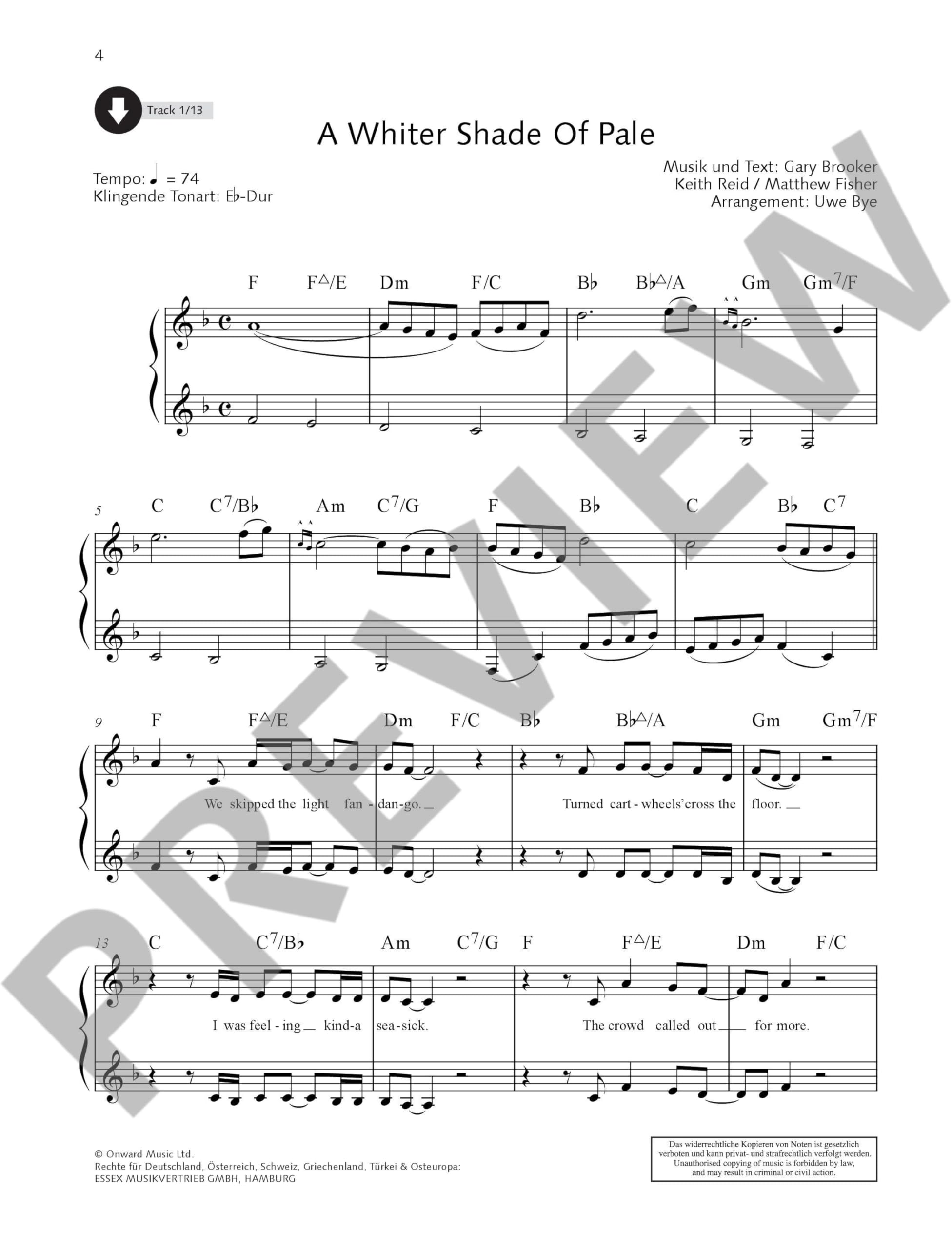 Pop For Clarinet Vollume 1 +CD --- Clarinette (avec seconde clarinette ad lib)