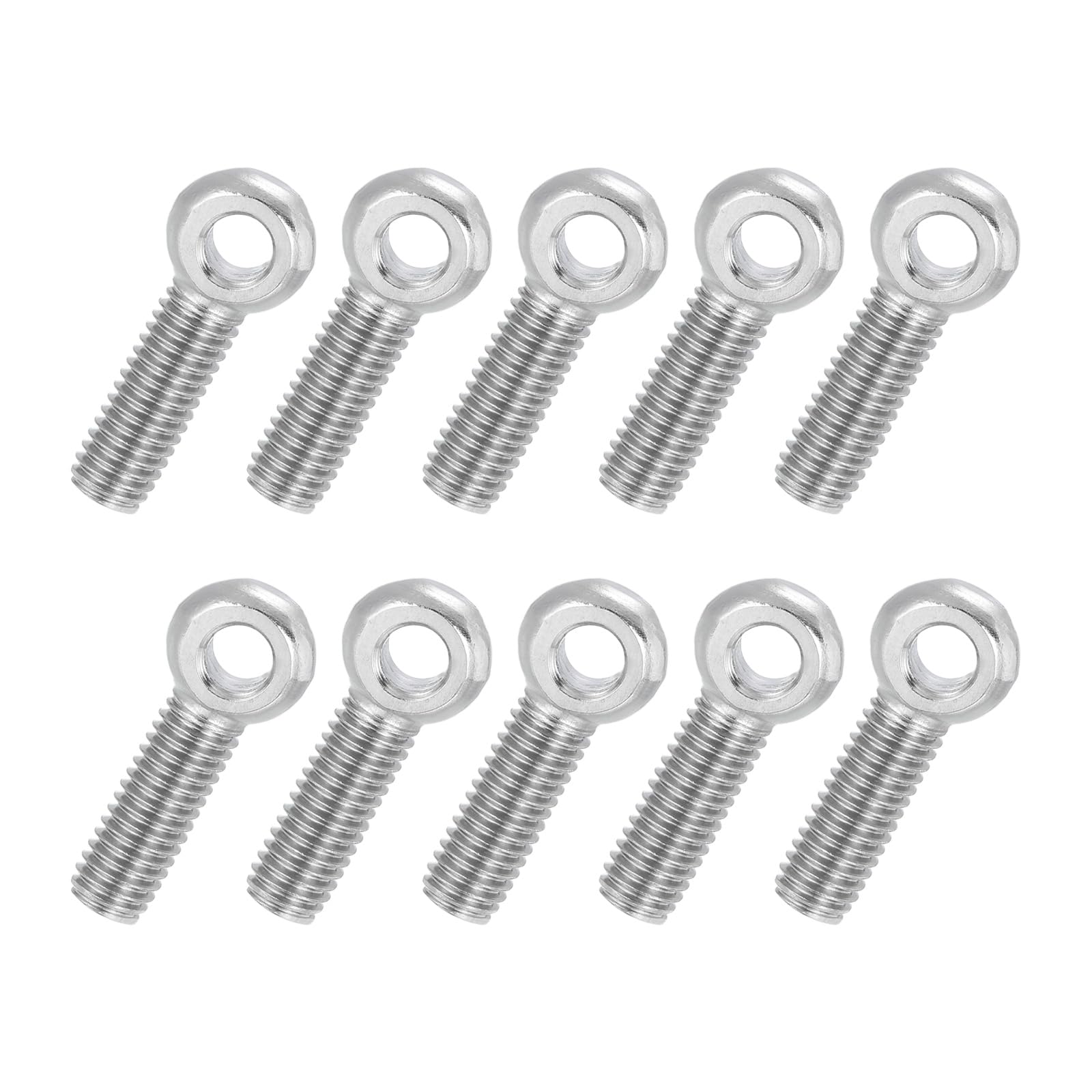 PATIKIL 10 Pcs M8x35mm Shoulder Swing Lifting Eye Bolt