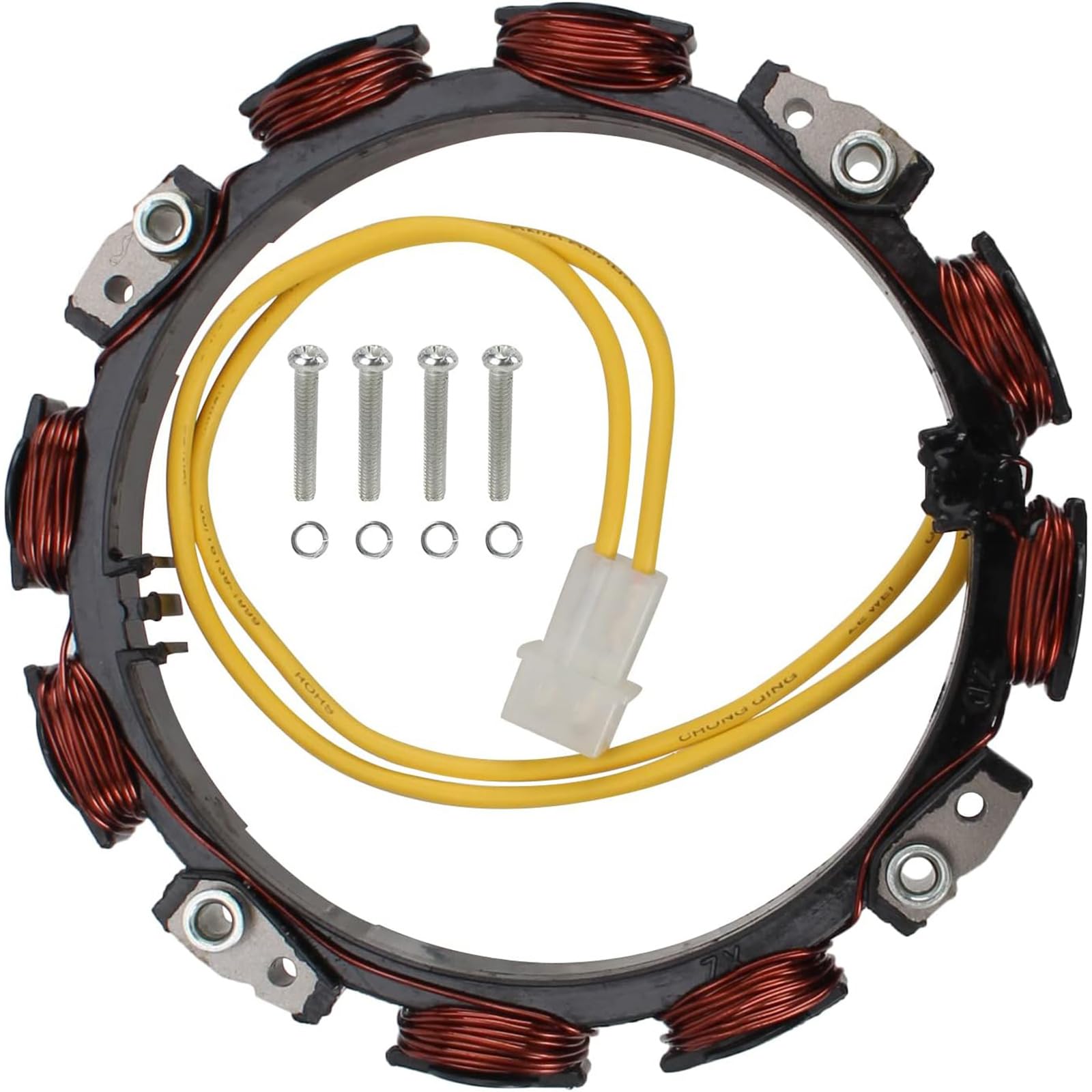 TFAOYS Alternator Spare Part Alternator Charging Coil Lawns Parts Coil Metal Texture Suitable for Lawns Tractors Generator