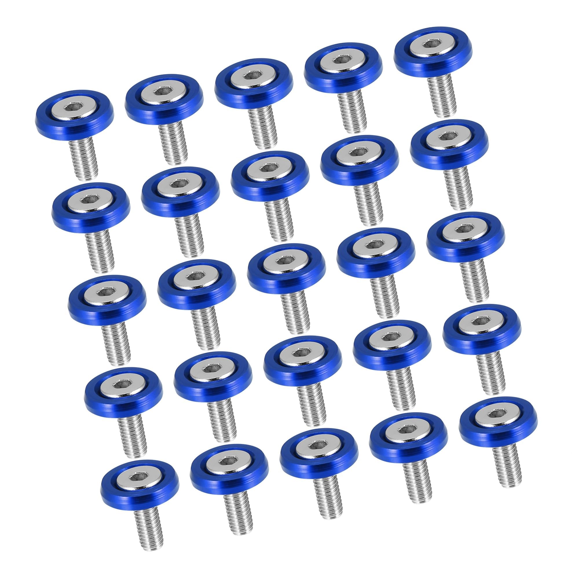 A ABSOPRO Auto Paraurti Paraurti Rondella Bullone Motore Bay Vestito Su Kit Blu Sostituzione dell'articolo