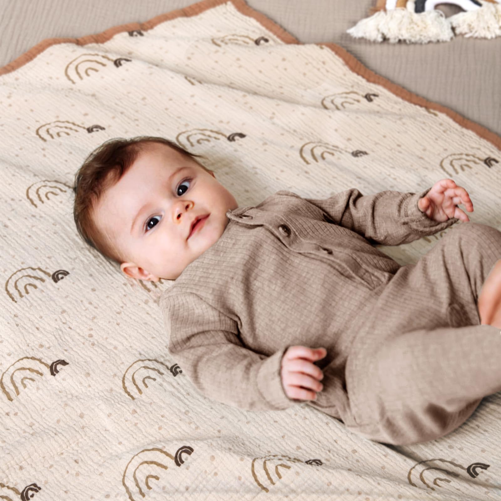 Toddler Cotton Blanket Lulu Moon Muslin Baby Blanket Extra Large