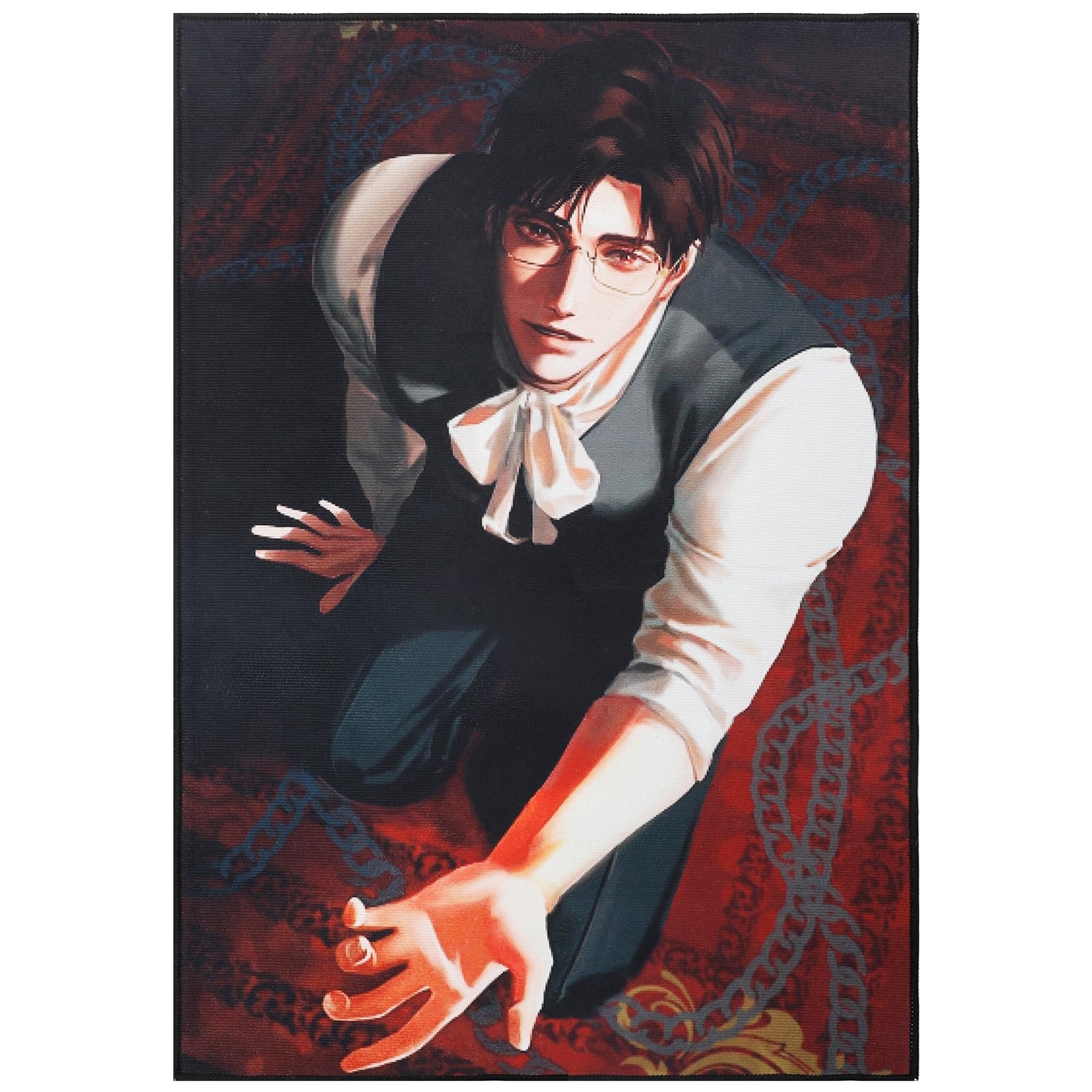 OtNiap Anime Rugs, Male Servant Rug, Soft Indoor Anime-Inspired Non-Slip Mats, Decorative Mat for Living Room, Gaming Room, Bedroom – Add a Touch of Romantic Charm to Your Home Space 24" L x 36" W