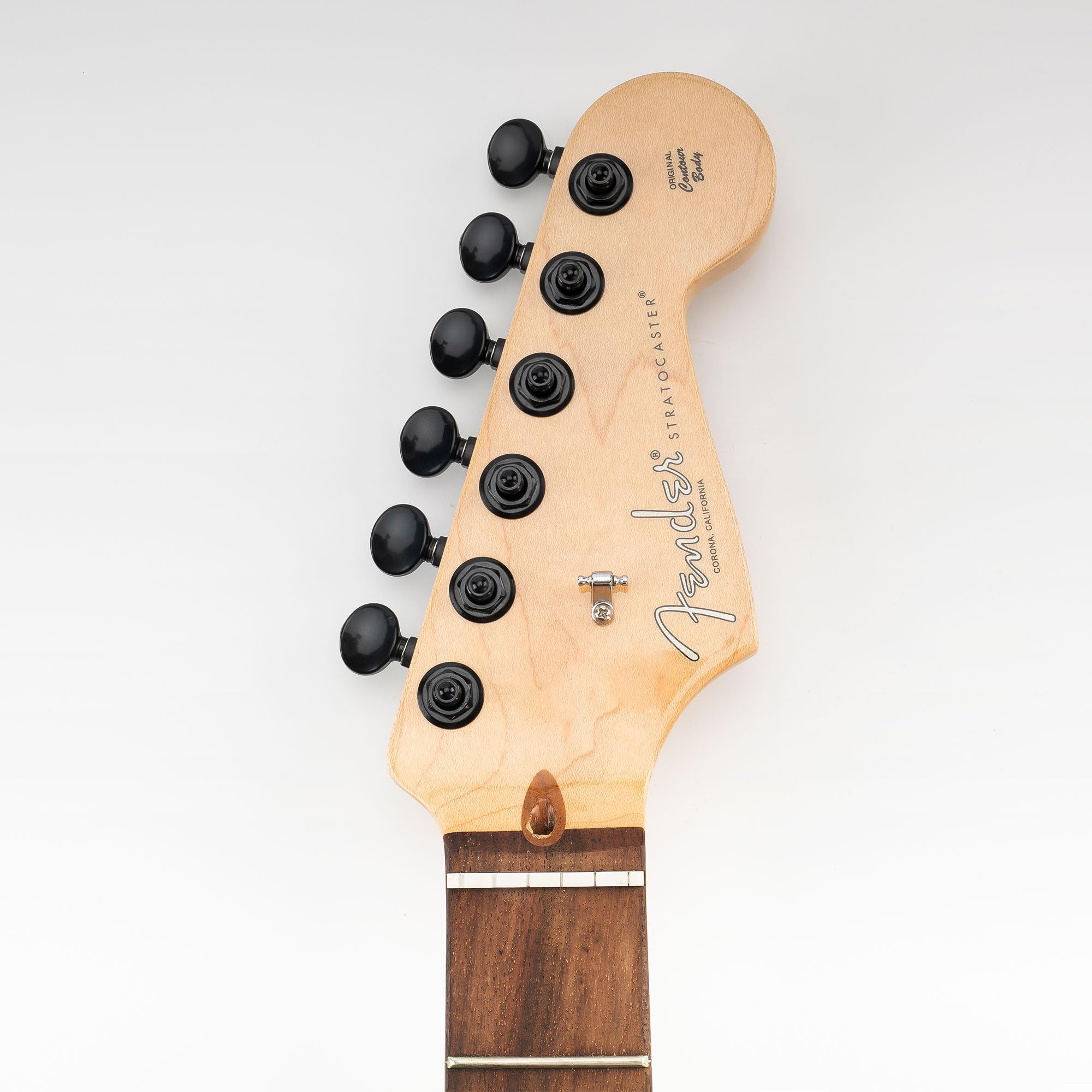 Musiclily Pro R18K 6 w linii 2-pin Klucze Blokowane Przełożenie 1:18 Gitaryowe Tuner Blokujące Kołki do Strojenia z Przyciski Owalny Vintage do Gitary Elektrycznej Fender Strat Tele, Czarny