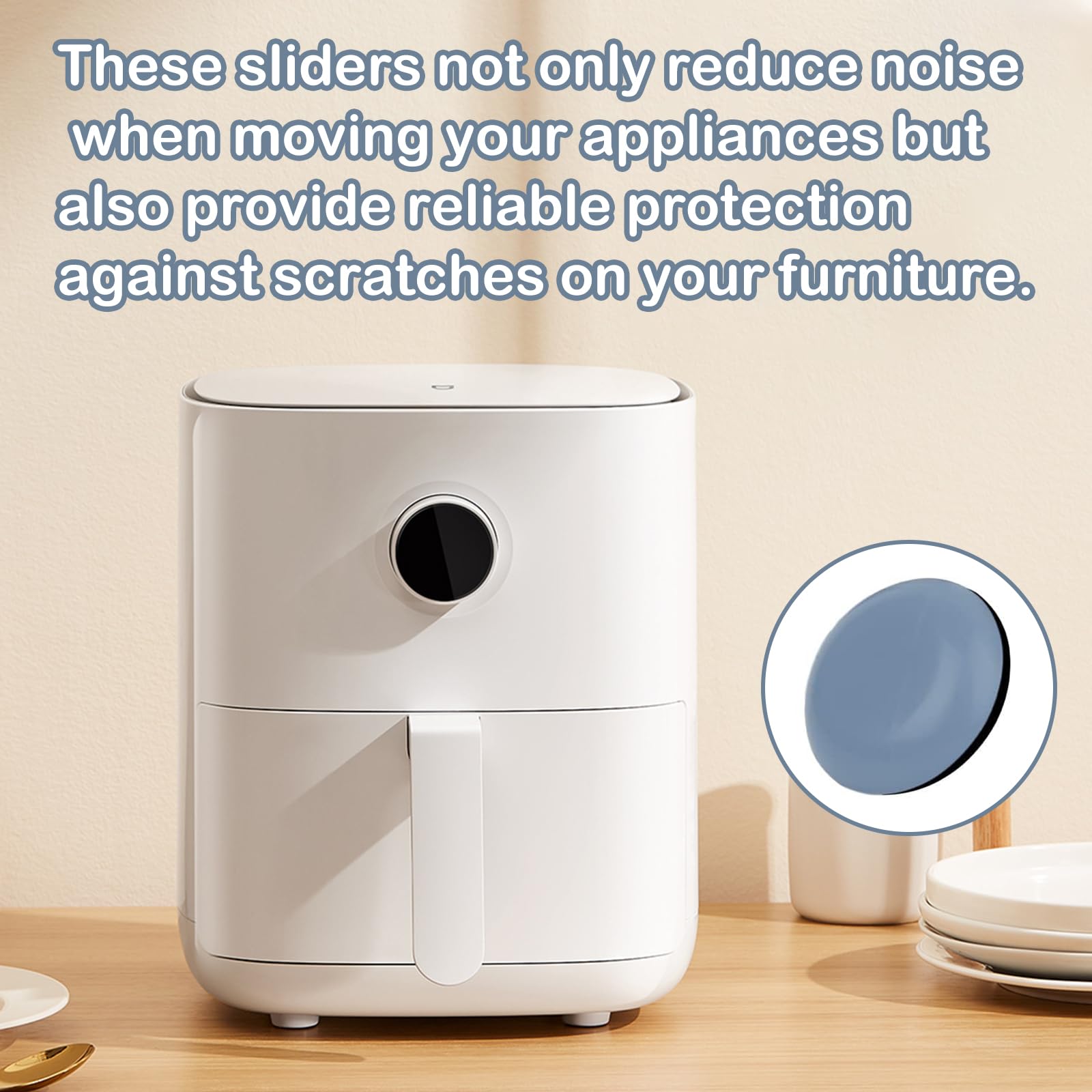 Mr. Slider's Appliance Sliders - 8 Pack Kitchen Countertop Moving Pads With Storage Case