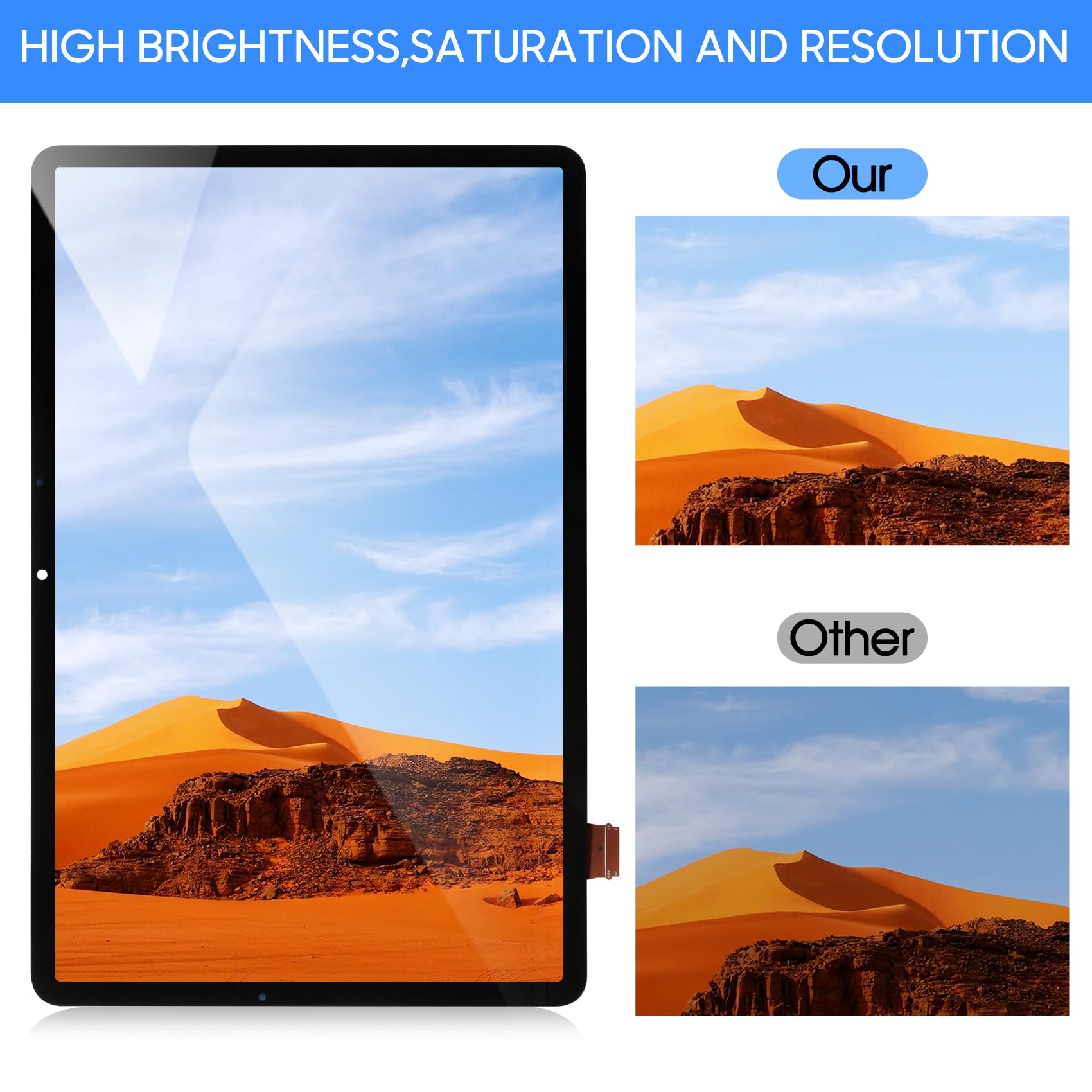Schermo LCD TFT per Samsung Galaxy Tab S7 T870 SM-T870 SM-T875 T878U T876B T875U 11" Display LCD Touch Screen Digitizer Assembly di ricambio con strumento (nero, non per S7+ Plus)