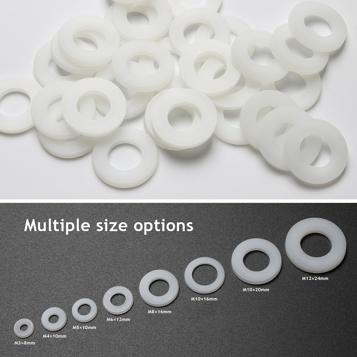 Apple M3 Rondelle In Plastica Poliammide DIN 9021 - Misure Da M3 A - Foto 2