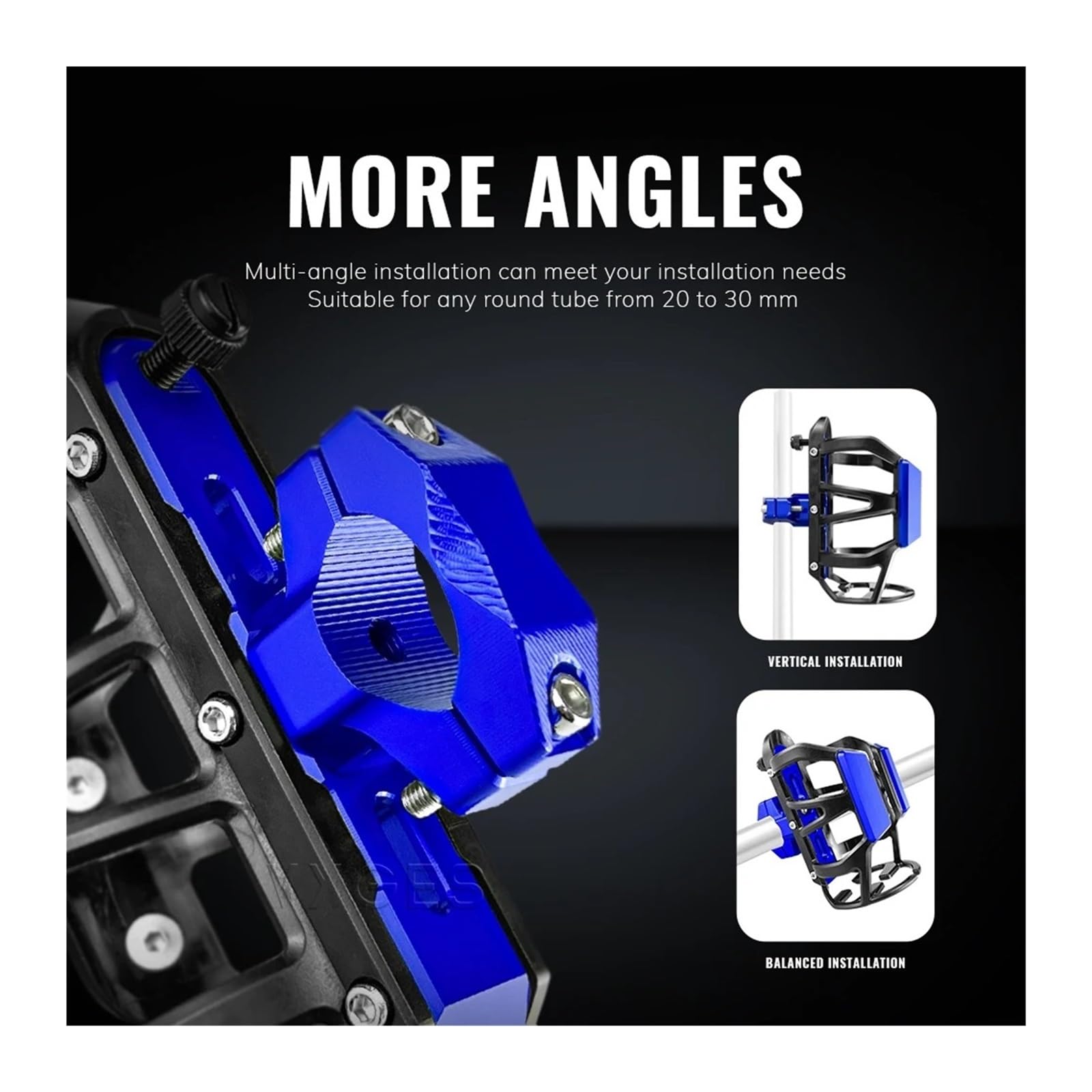 Porte-Bouteille de Boisson pour Moto pour BM@&W R 1250 R1250R R1200R RS R1250RS R1200RS Porte-bidon Moto(Titanium-R1250RS)