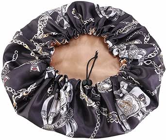 Satin Sleep Cap For Women – Silk Feel Bonnet For Curly Hair, Frizzy Hair Wrap Night Cap - View #2