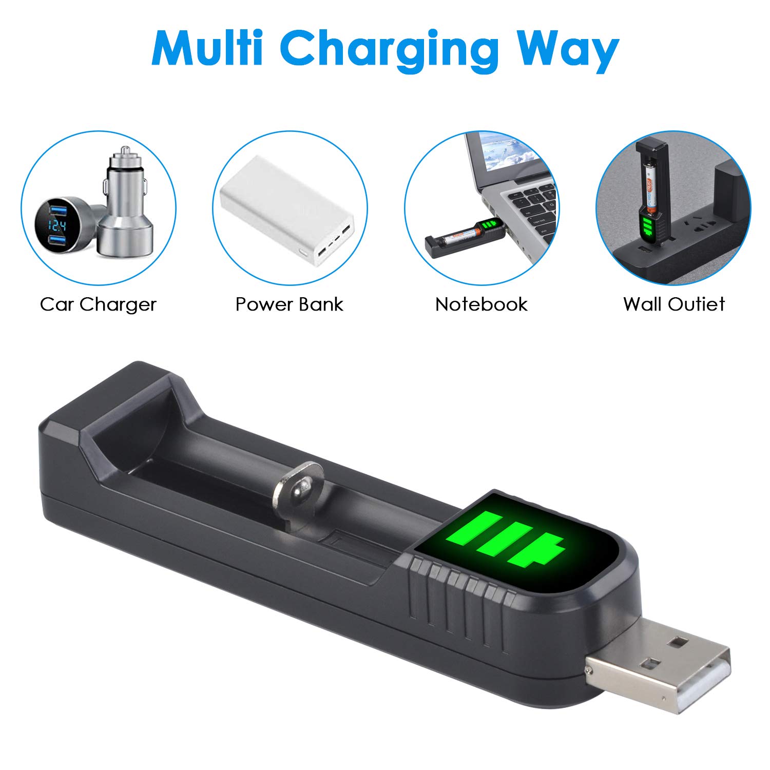 AAAA -Batterie, PowerTrust 4pcs 450mAh wiederaufladbarer Akku mit Ladegerät für Surface Pen/Stylus Pen/Surface Pro 3/4 Stift/Digital Pen MS/Touchscreen Pen