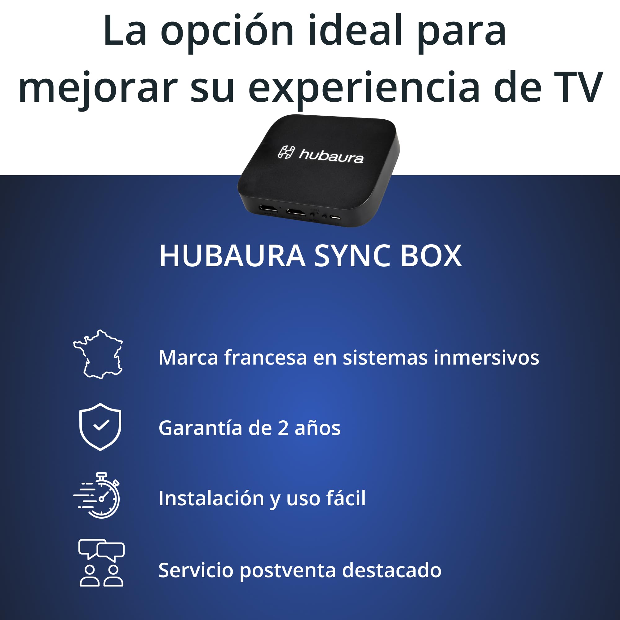 Sync Box retroiluminación HDMI 2.0 tira LED sincronización de imagen, tira LED para TV de 42 a 88 pulgadas (42-48 pulgadas)
