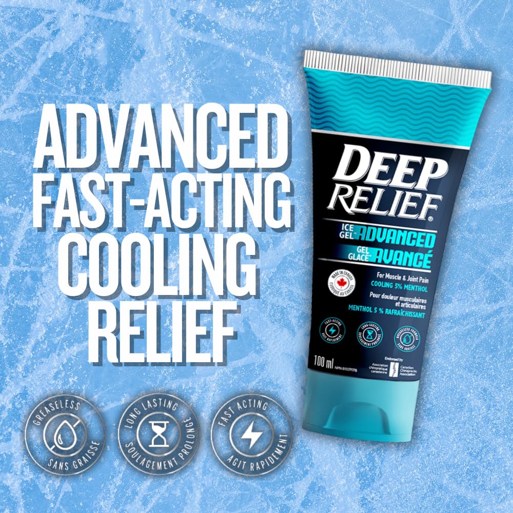 Deep Relief Ice Gel Advanced | Fast-Acting Cooling Pain Relief for