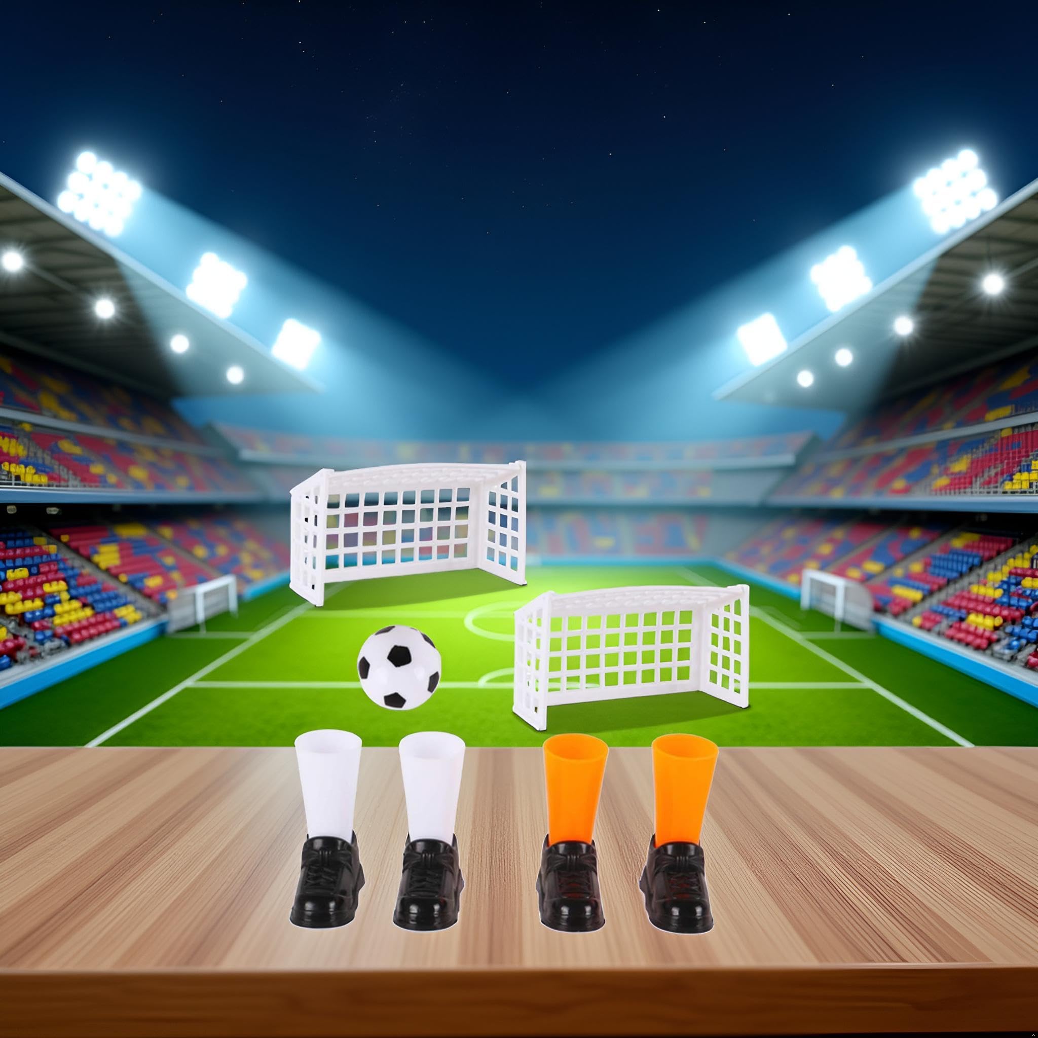 1 Set Finger Soccer Game Finger Footballs Match Funny Finger Table Game Con Set Due Obiettivi Per I Fan Club Party Gifts Prodotti Calcio Giochi Di Calcio