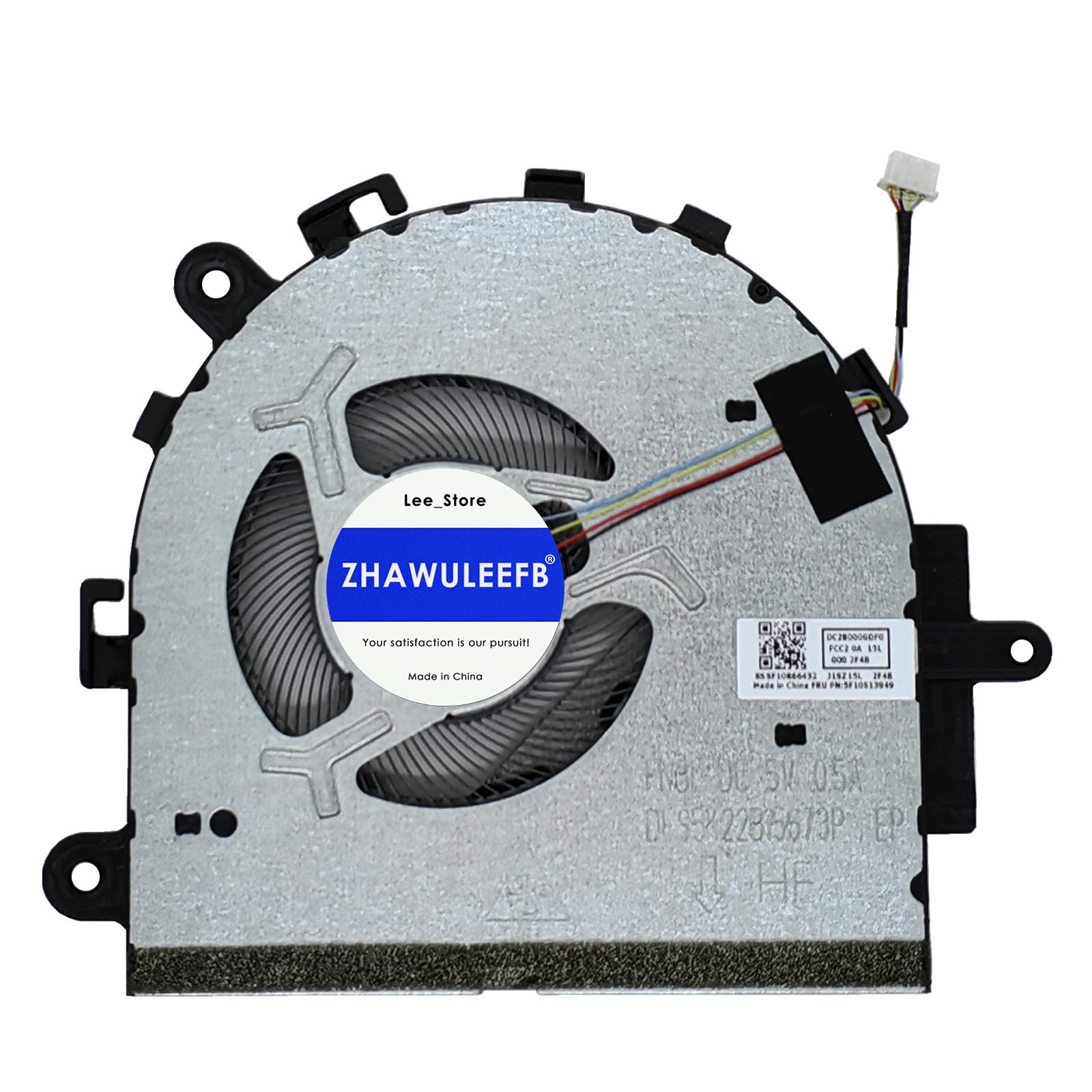 ZHAWULEEFB New Compatible CPU Cooling Fan for Lenovo IdeaPad 3-17ITL6 3-17ADA6 3-17ALC6 V17 G2-ITL 3 17IAU7 3 17ABA7 V17 G3 IAP 5F10S13948 5F10S13949