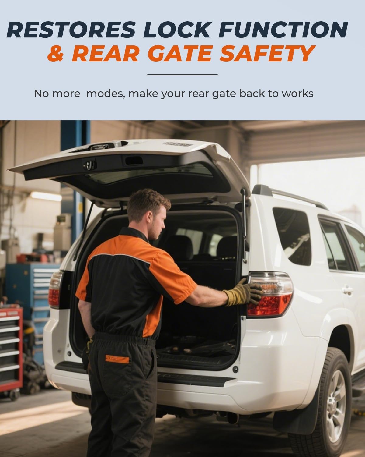 Tailgate Door Lock Latch Actuator Assembly Compatible with Toyota 4Runner 2003-2009 Back Door, Rear Hatch Liftgate Door Locking Motor Replaces# 69110-35090 69110-35062 69110-35060