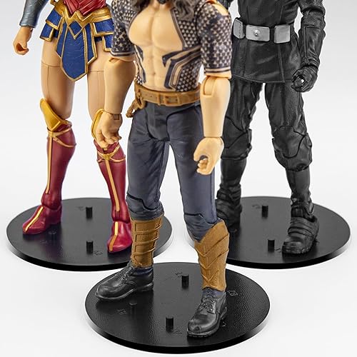 EBCO - 60 piezas de 6 pulgadas, base de soporte de soporte de múltiples clavijas, accesorios de modelo, apto para escala 112 de Star Wars serie negra