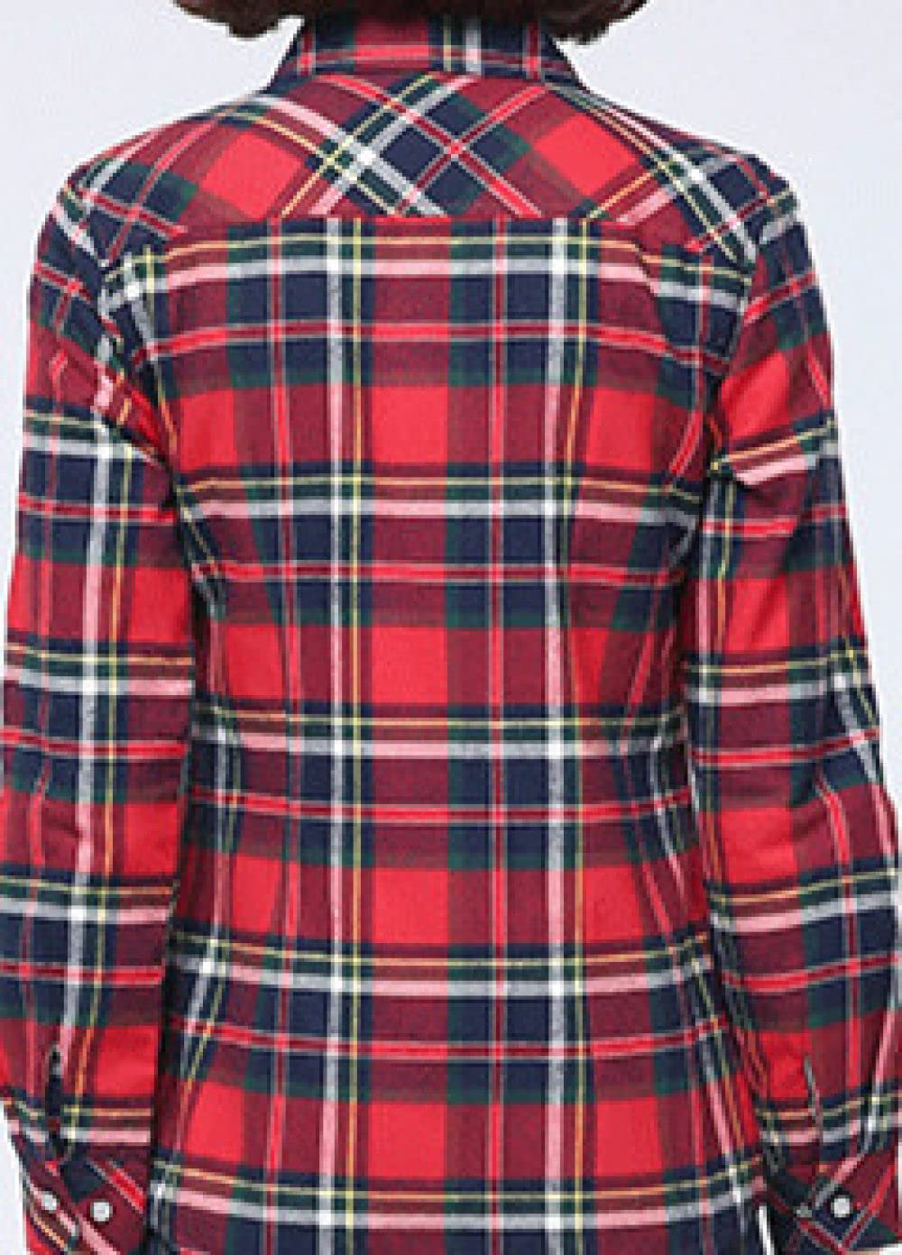 MIDJ Bluse Damen,Damenhemden Sherpa-Baumwolle Flanellhemden Holzfällerhemden Rosa Und Braun Kariert Lose Freizeitjacken Zarte Knopfrevers Strickjacke Vintage Sexy Hemden Jacken Oberteile