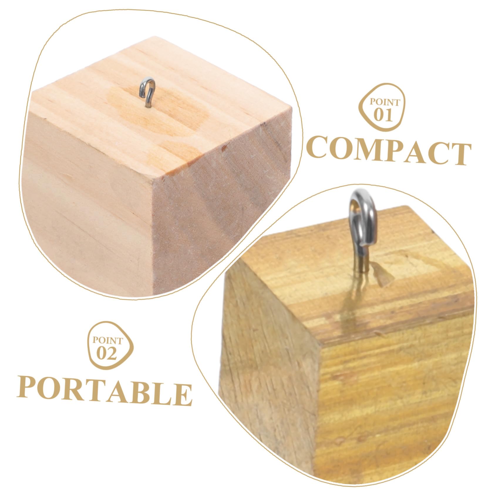 Hohopeti 5 Stück Teiliges Dichtewürfel Set aus Kupfer Eisen Aluminium Holz mit Haken Vielseitiges Wissenschaftliches Experimentierinstrument für Physikunterricht und Demonstrationen