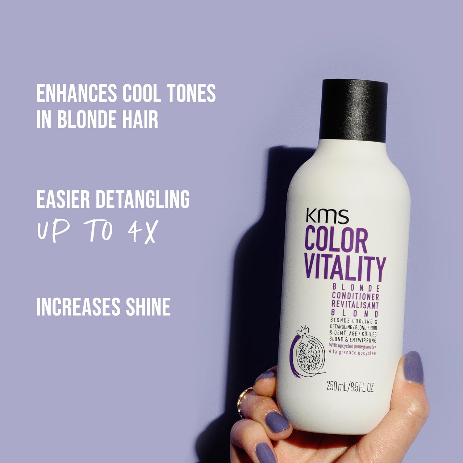 KMS COLORVITALITY Blonde Illuminating Purple Conditioner - Image 5