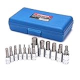 13 Piece Hex Bit Socket Set, Metric, 2 mm-14 mm, S2 Steel Allen Bit Socket Kit