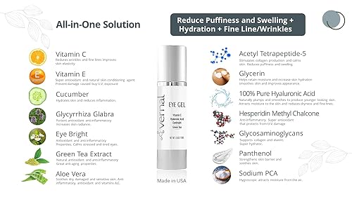 Miniatura 2 de Reparación en gel Vernal para el cuidado de ojos, el mejor tratamiento anti envejecimiento para ojos hinchados, ojeras, bolsas en los ojos y más,