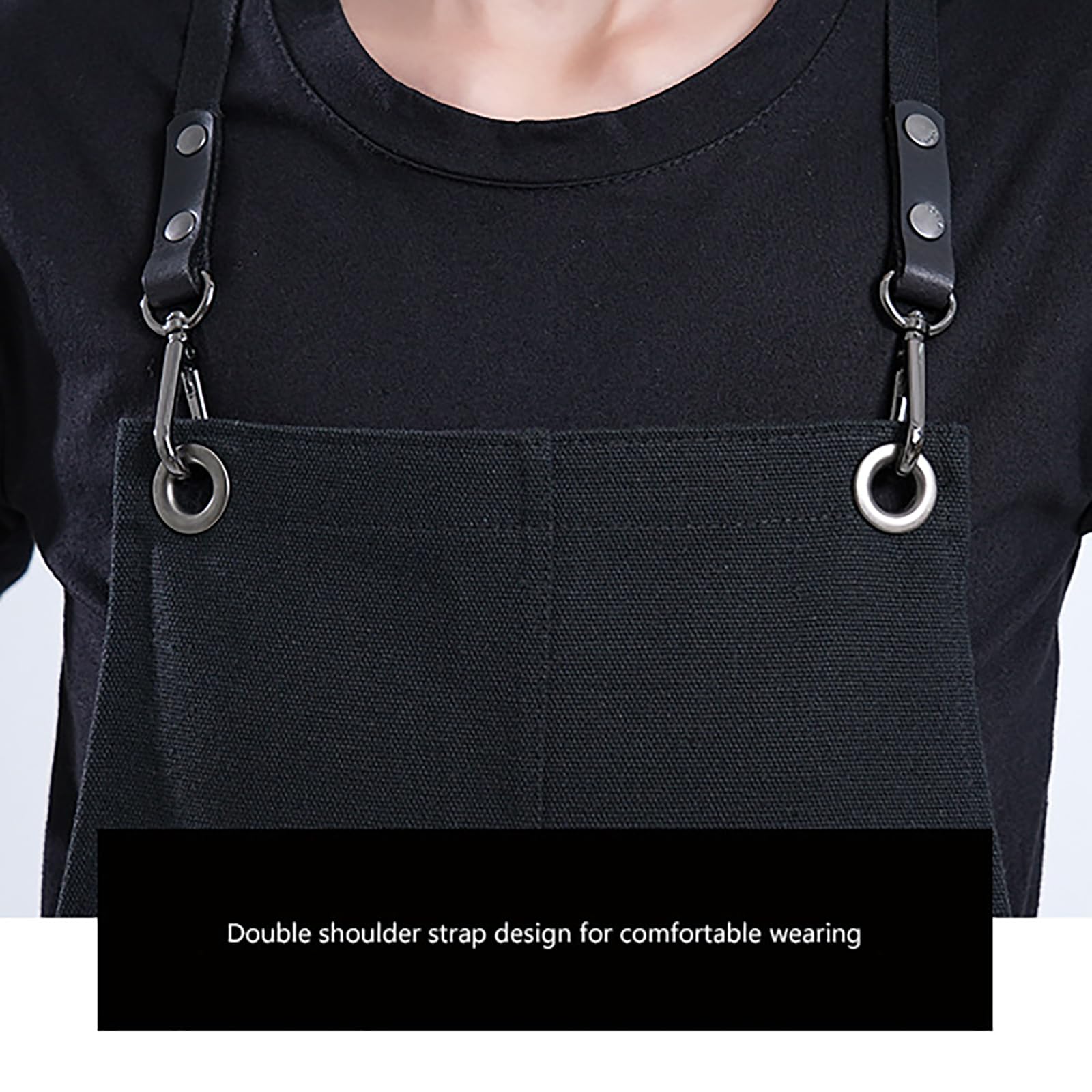 Grembiule da Cucina da Uomo E da Donna, Regolabile, in Tela di Cotone, con Tasche, per Cucinare, Cucinare, Dipingere, Fare Arte, Giardinaggio Brown,One Size