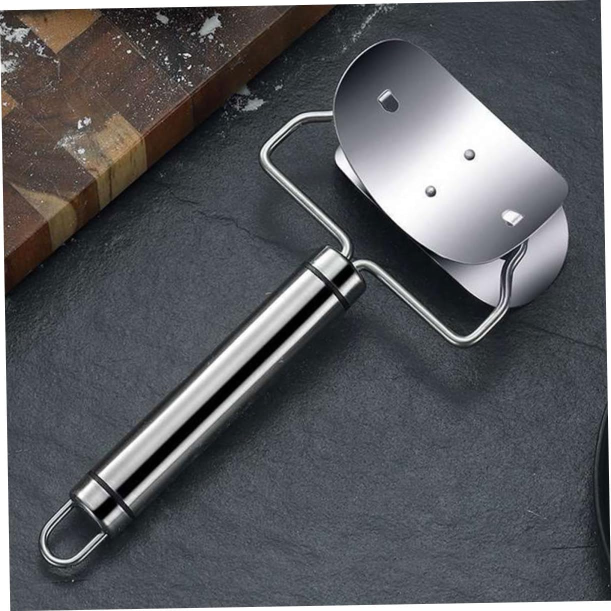 3pcs Stainless Steel Dumpling Skin Cutter Tool for Kitchen Manual Ergonomic Rolling Accessory Precision Cutter for Wonton and Dumplings Essential Kitchen Supplies