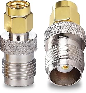 SMA to TNC Adapter TUOLNK SMA Male to TNC Female Coax Connector for Antenna Router SMA Male Plug to TNC Female Jack Coaxial Adapter 2pcs