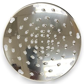 ALFA VS-12SD-1/4 Stainless Steel Grading Disk Replacement for Commercial Kitchen Shredders | 9.25" Diameter - 1/4" Grating Holes | Replacement for GS-12 and VS-9 Graters and Shredders