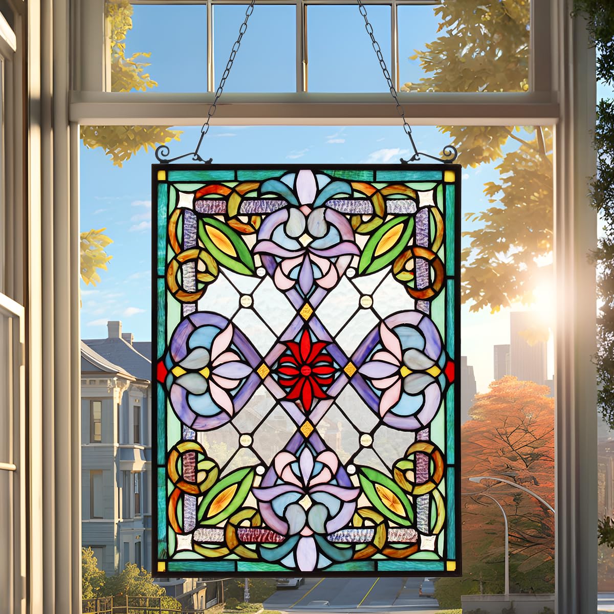 Decorazione Acchiappasole Pappagallo Colorato - Da Appendere A Finestra O Giardino | Effetto Arcobaleno - Foto 7