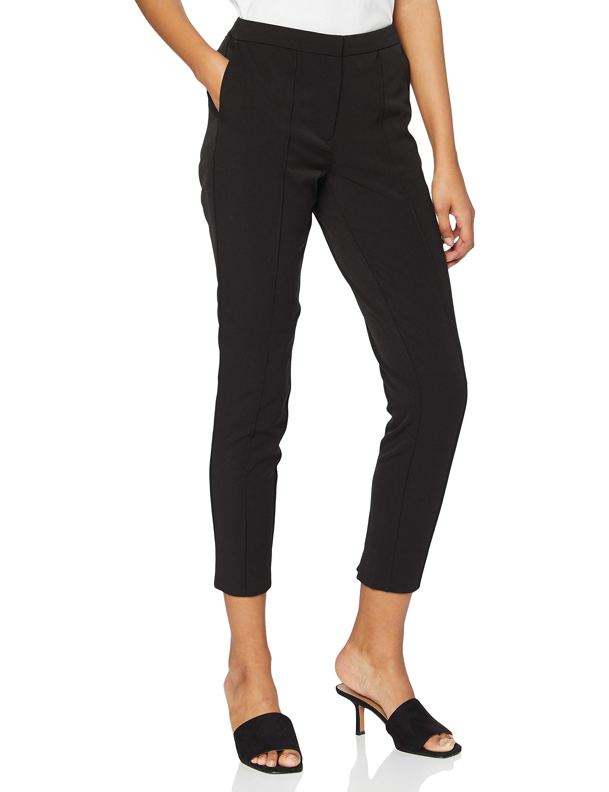 Vila Women's Viher 7/8 Trouser, Black, 36 (S), Model 14041743
