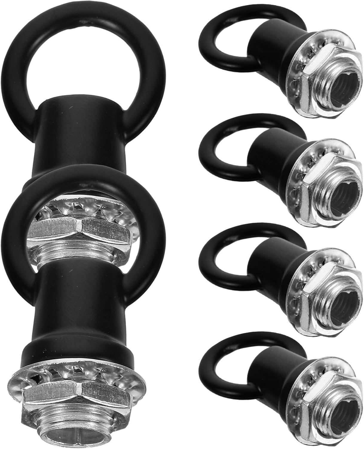 Uonlytech 6pcs Hanging Light Hook Loop Eye Nut Hooks for Ceiling Chandelier Fixture Parts Stylish Design for Diy Projects Secure Easy Installation for Home Commercial Use