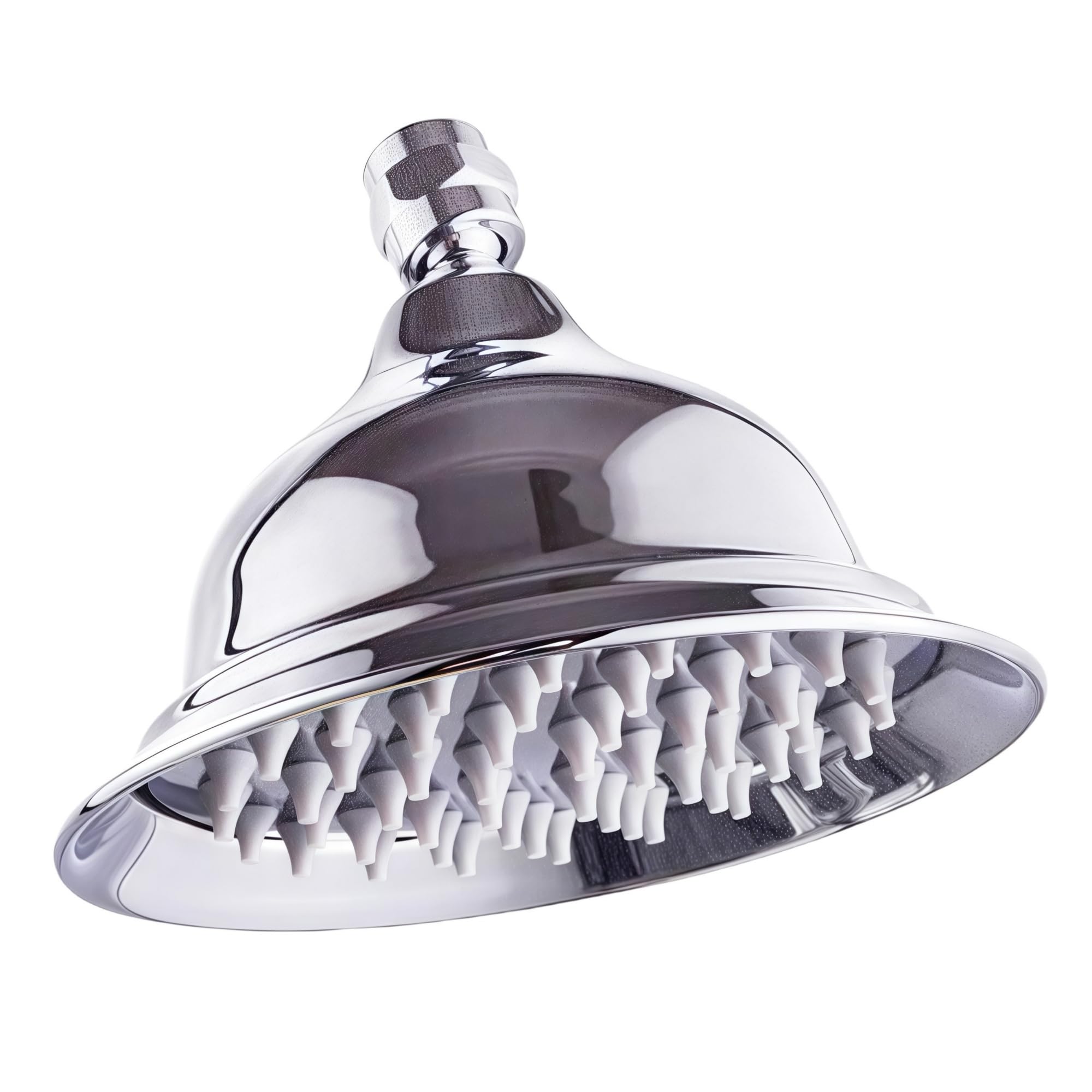 Douche à main Pommede douche 8 pouces rond or, or rose, chrome, antique, noir salle de bain en laiton massif cuivre pluie pomme de douche-Chrome