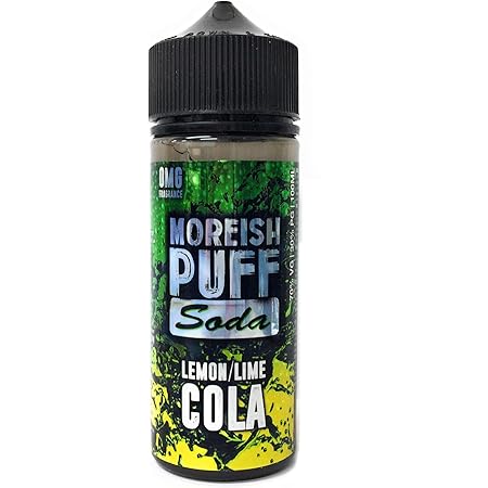 Amazon Moreish Puff Soda 電子タバコリキッド100ml Lemon Lime Cola レモンライムコーラ Moreish Puff 電子たばこ用リキッド