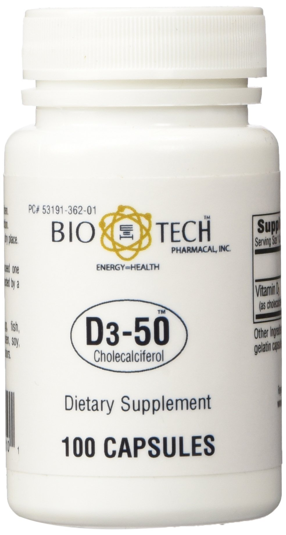 Bio-Tech Pharmacal - D3-50 (50,000 IU) - 100 Caps (FFP)
