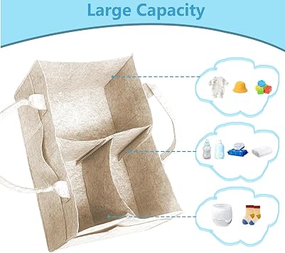 Nappy Caddy Organiser, Newborn Essentials Diaper Caddy